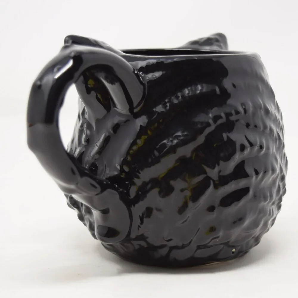 Williams Sonoma Halloween Black Cat Mug 13 oz Figural 3D Cup New Spooky Witchy